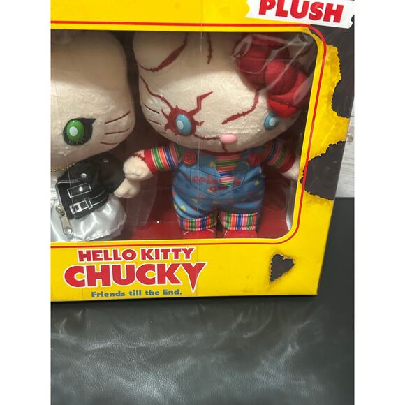 Hello Kitty Chucky & Tiffany 9" Plushes With Box Limited universal studios Japan - Picture 3 of 9